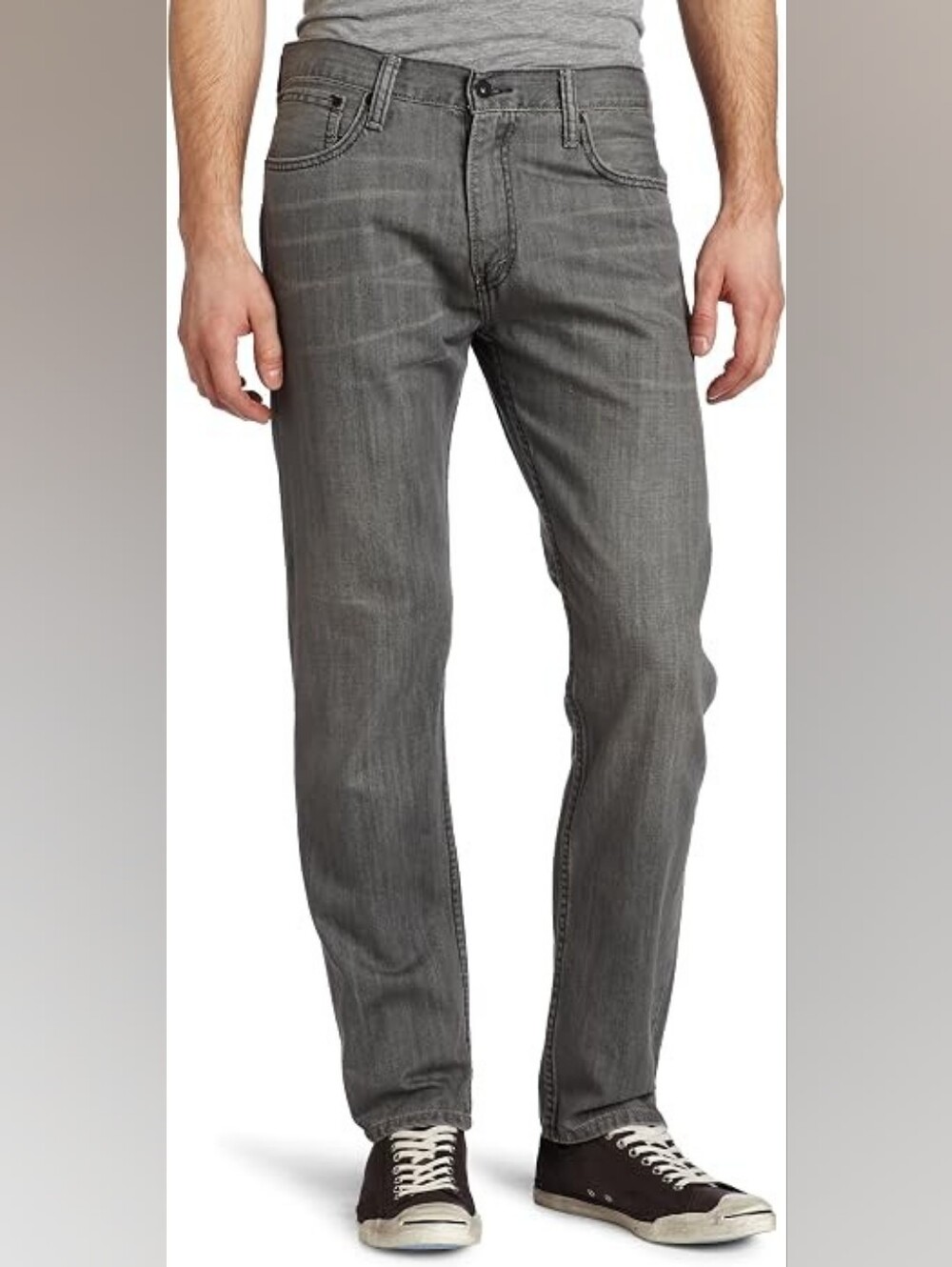 Levi's 508 Regular Taper Grey Denim Jeans  W28 L30